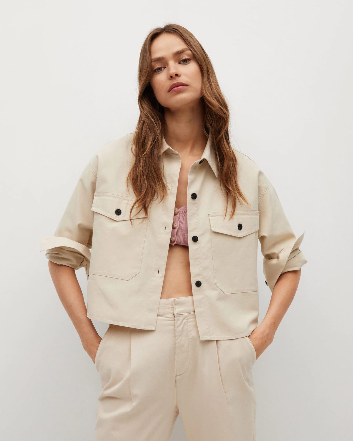 Cropped Velvet Blazer